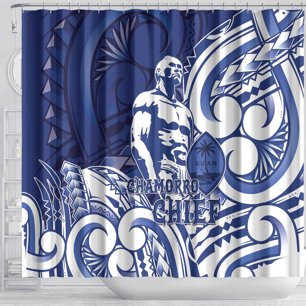 Guam Chief Kepuha Shower Curtain Chamorro Pride LT05 - Polynesian Pride