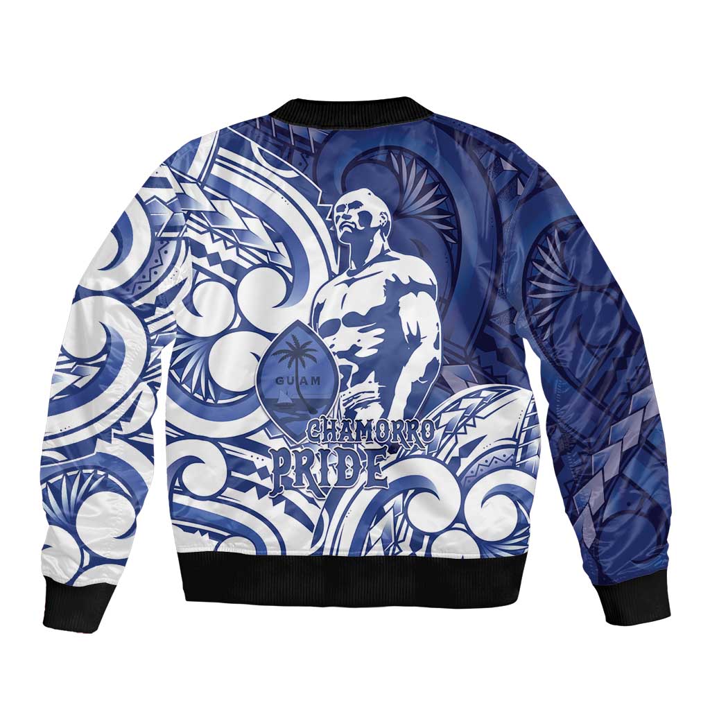 Guam Chief Kepuha Sleeve Zip Bomber Jacket Chamorro Pride LT05 - Polynesian Pride