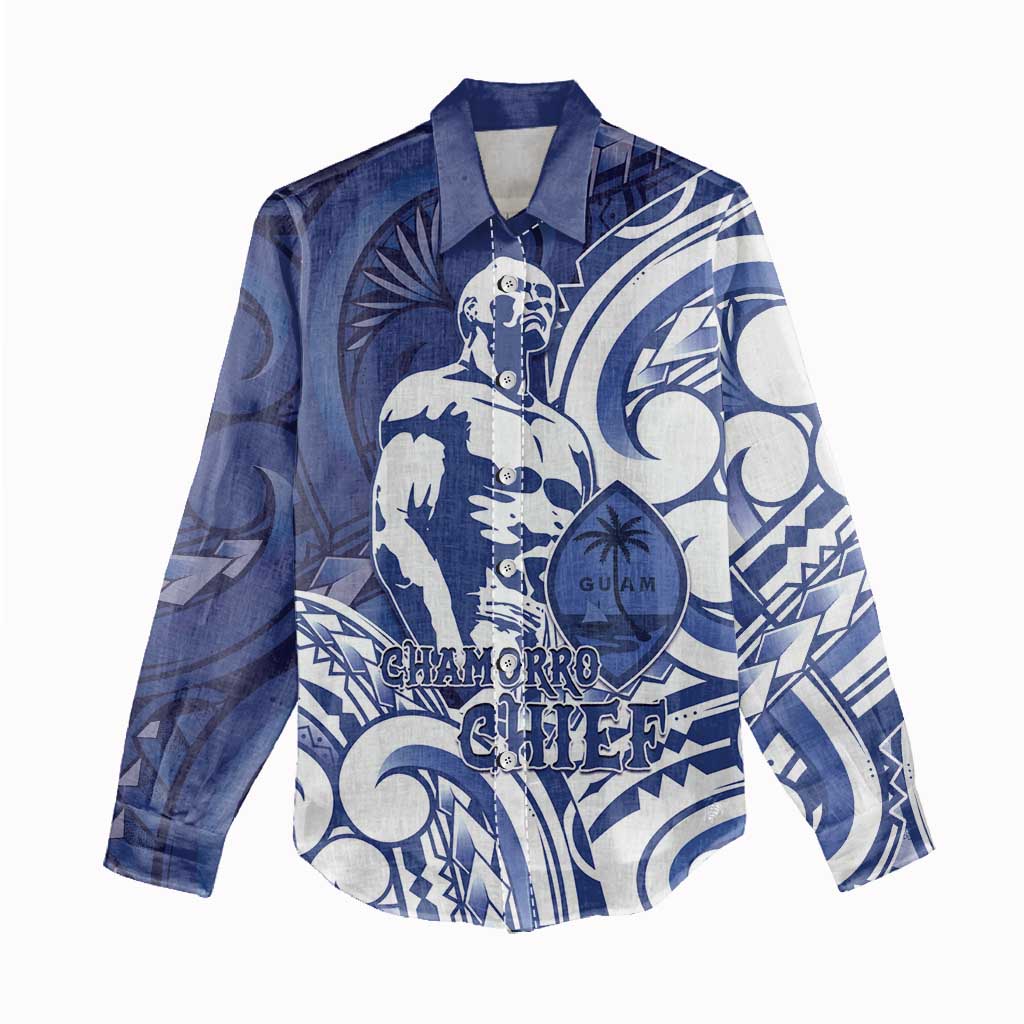 Guam Chief Kepuha Women Casual Shirt Chamorro Pride LT05 - Polynesian Pride