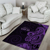Lupus Warrior Area Rug Never Give Up Polynesian Style LT05 - Polynesian Pride