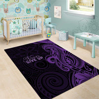 Lupus Warrior Area Rug Never Give Up Polynesian Style LT05 - Polynesian Pride