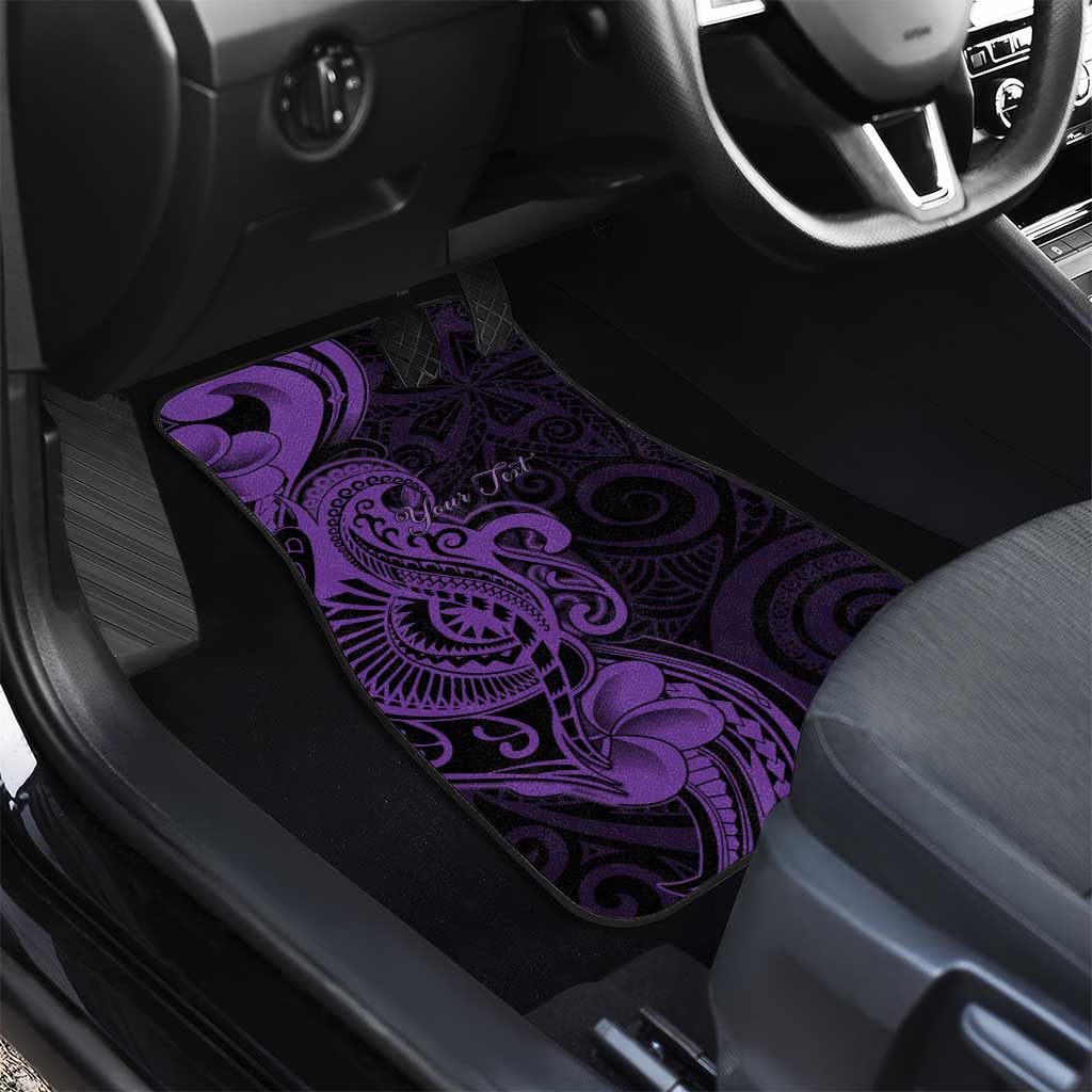 Personalised Lupus Warrior Car Mats Never Give Up Polynesian Style LT05 - Polynesian Pride