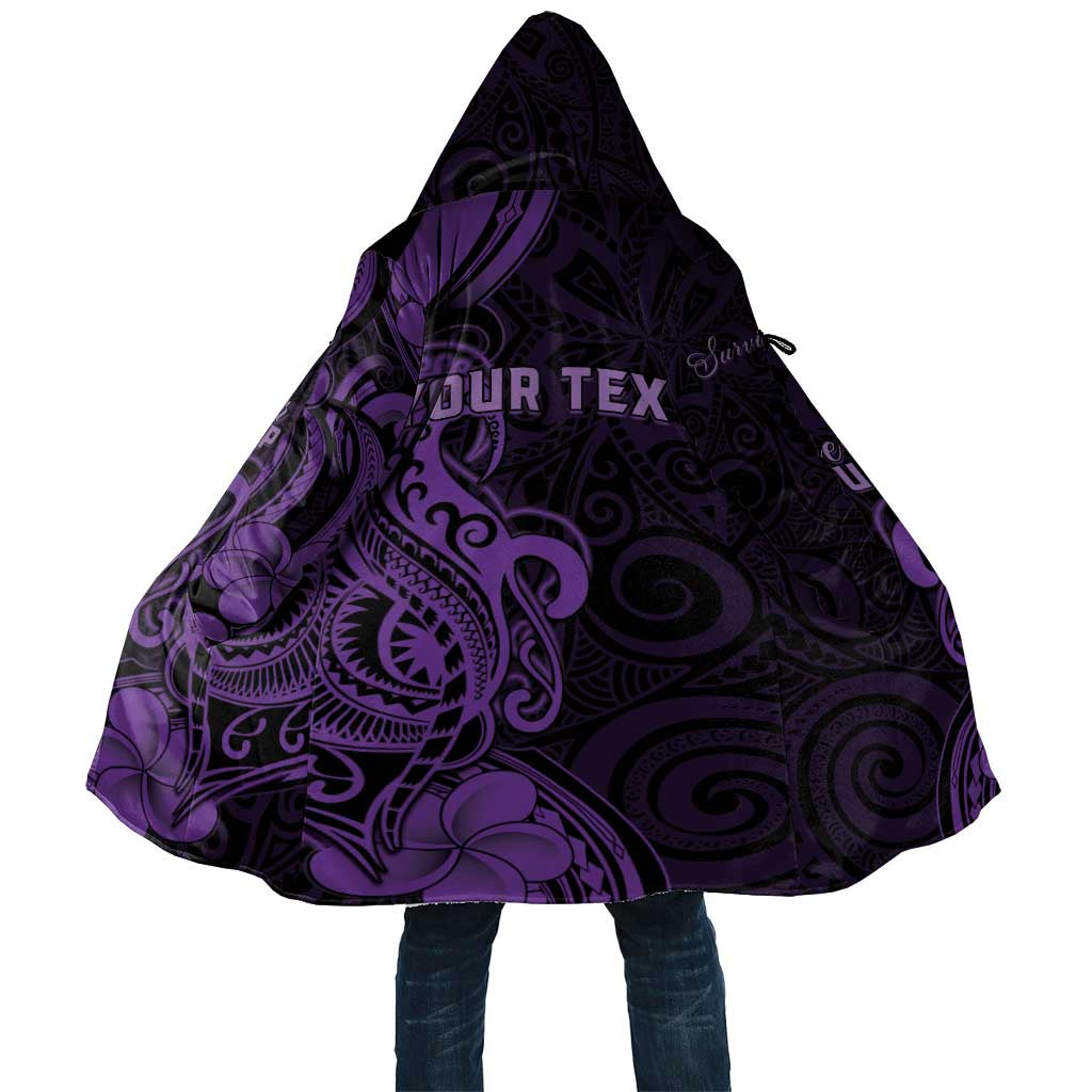 Personalised Lupus Warrior Cloak Never Give Up Polynesian Style LT05 Unisex Purple - Polynesian Pride