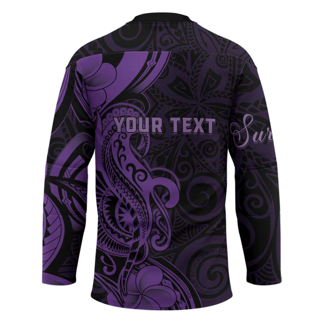 Personalised Lupus Warrior Hockey Jersey Never Give Up Polynesian Style LT05 - Polynesian Pride