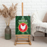 American Samoa Manu'a Cession Day Canvas Wall Art With Polynesian Pattern LT05 - Polynesian Pride