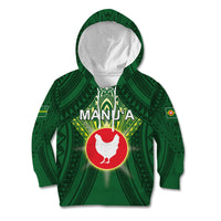 Personalized American Samoa Manu'a Cession Day Kid Hoodie With Polynesian Pattern LT05 Hoodie Green - Polynesian Pride