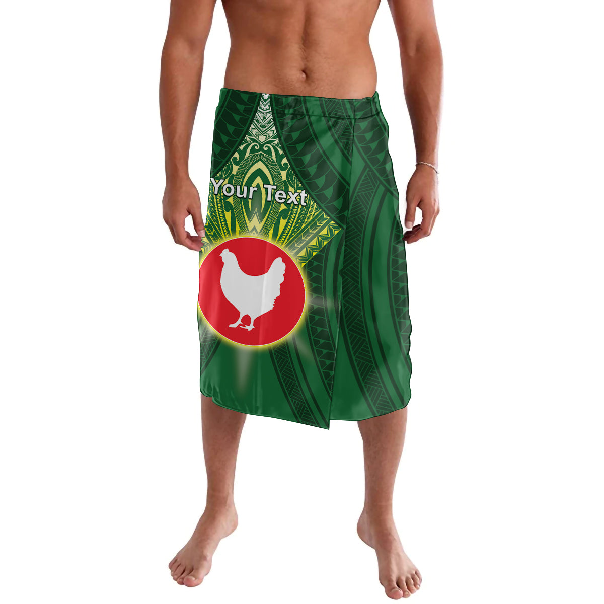 Personalized American Samoa Manu'a Cession Day Lavalava With Polynesian Pattern LT05 Green - Polynesian Pride