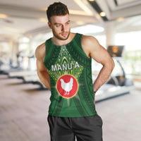 Personalized American Samoa Manu'a Cession Day Men Tank Top With Polynesian Pattern LT05 Green - Polynesian Pride