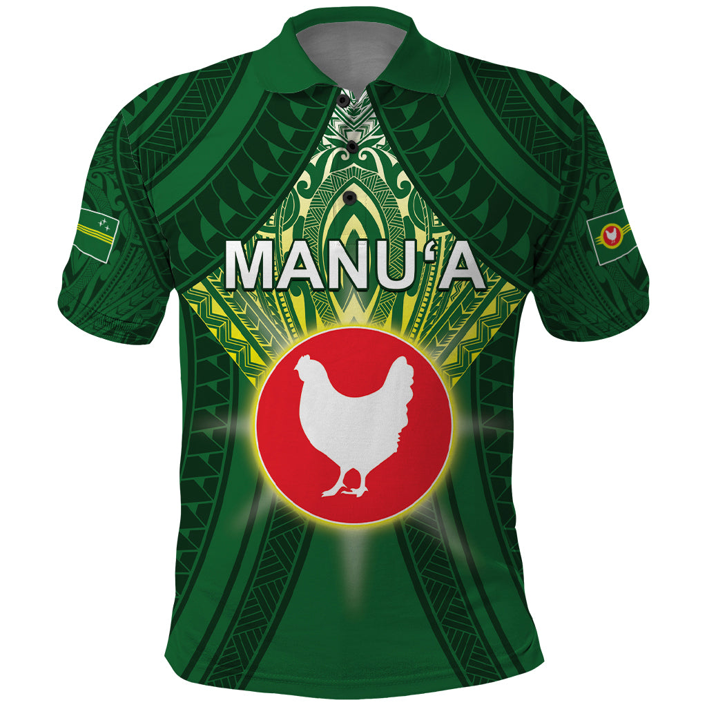 Personalized American Samoa Manu'a Cession Day Polo Shirt With Polynesian Pattern LT05 Green - Polynesian Pride