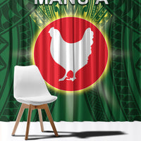 American Samoa Manu'a Cession Day Window Curtain With Polynesian Pattern LT05 - Polynesian Pride