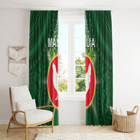 American Samoa Manu'a Cession Day Window Curtain With Polynesian Pattern LT05 - Polynesian Pride