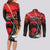 Papua New Guinea Remembrance Day Couples Matching Long Sleeve Bodycon Dress and Long Sleeve Button Shirt Lest We Forget