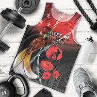 Papua New Guinea Remembrance Day Men Tank Top Lest We Forget LT05 - Polynesian Pride