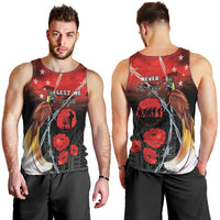 Papua New Guinea Remembrance Day Men Tank Top Lest We Forget LT05 - Polynesian Pride