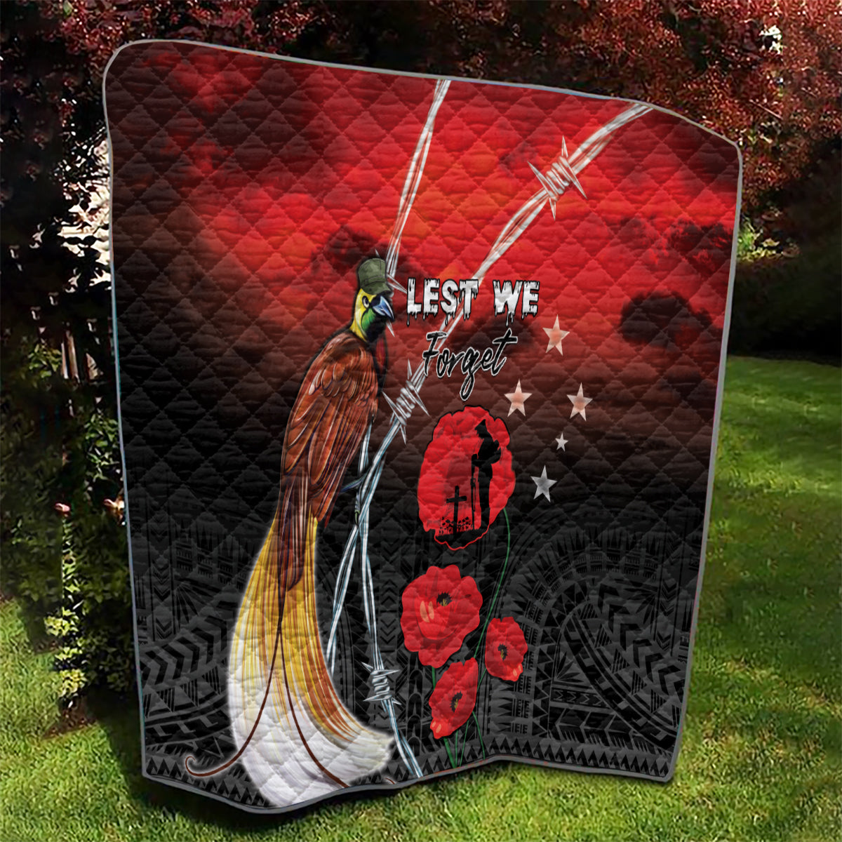 Papua New Guinea Remembrance Day Quilt Lest We Forget LT05 - Polynesian Pride
