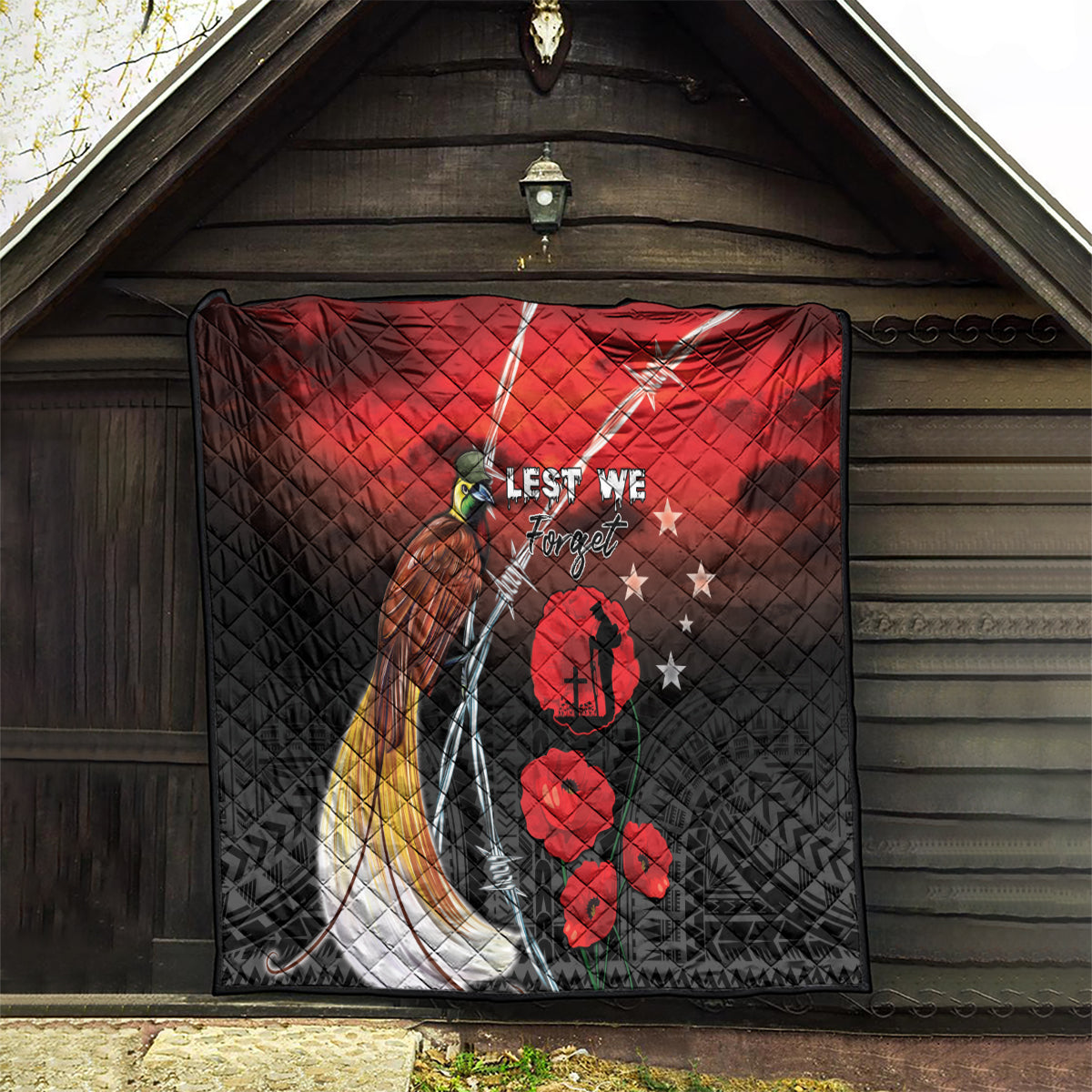 Papua New Guinea Remembrance Day Quilt Lest We Forget LT05 - Polynesian Pride