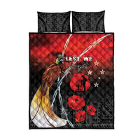 Papua New Guinea Remembrance Day Quilt Bed Set Lest We Forget LT05 - Polynesian Pride