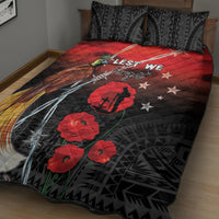 Papua New Guinea Remembrance Day Quilt Bed Set Lest We Forget LT05 - Polynesian Pride