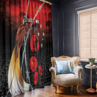 Papua New Guinea Remembrance Day Window Curtain Lest We Forget LT05 - Polynesian Pride
