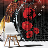 Papua New Guinea Remembrance Day Window Curtain Lest We Forget LT05 - Polynesian Pride
