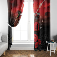 Papua New Guinea Remembrance Day Window Curtain Lest We Forget LT05 - Polynesian Pride