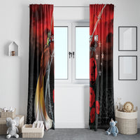 Papua New Guinea Remembrance Day Window Curtain Lest We Forget LT05 - Polynesian Pride
