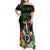 Vanuatu Happy Assumption Day Family Matching Off Shoulder Maxi Dress and Hawaiian Shirt