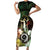 Vanuatu Happy Assumption Day Short Sleeve Bodycon Dress