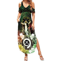 Vanuatu Happy Assumption Day Summer Maxi Dress LT05 Women Reggae - Polynesian Pride