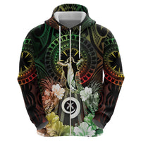 Vanuatu Happy Assumption Day Zip Hoodie LT05 - Polynesian Pride