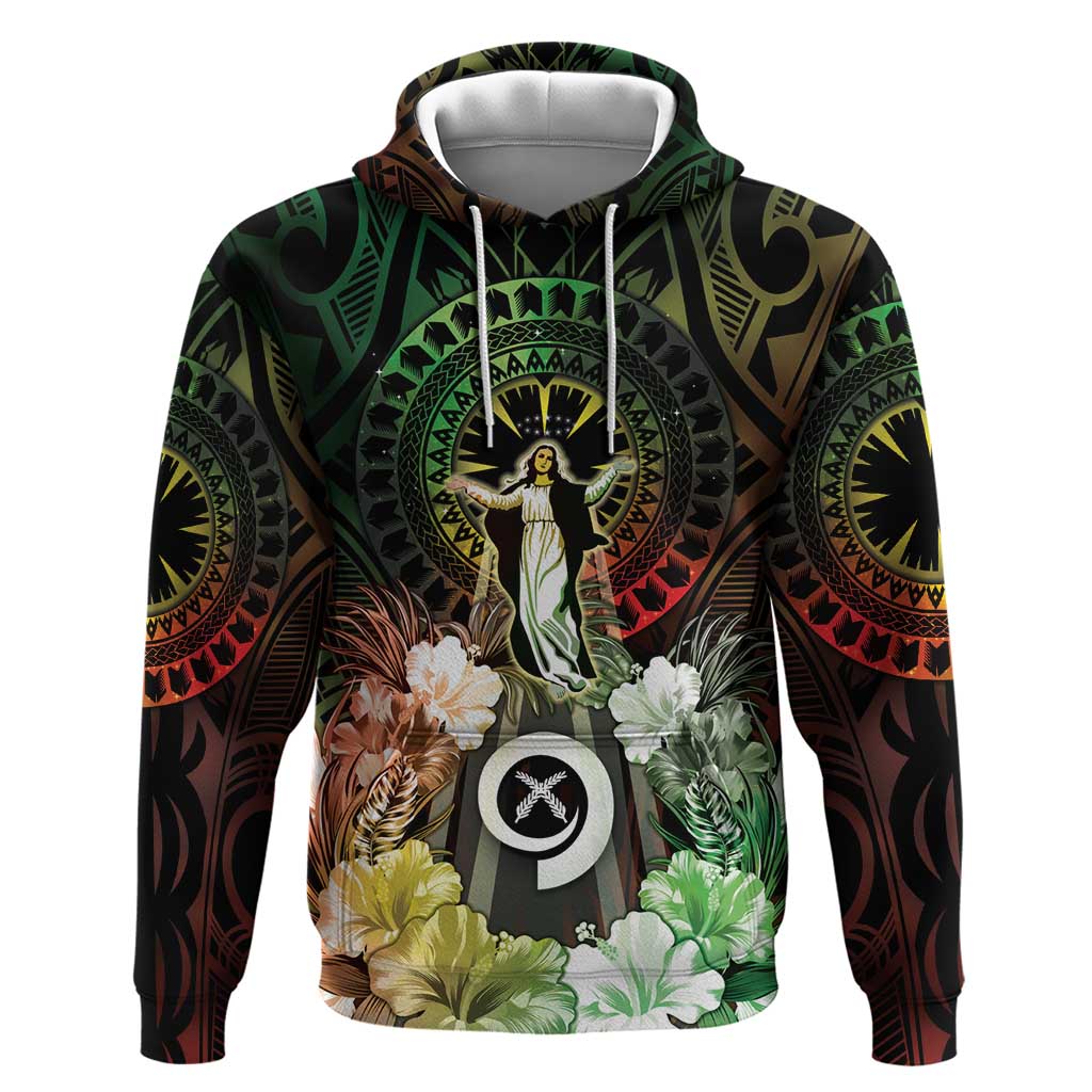 Vanuatu Happy Assumption Day Zip Hoodie LT05 Pullover Hoodie Reggae - Polynesian Pride
