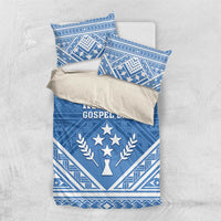 Kosrae State Gospel Day Bedding Set Simple Style LT05 US Twin 172cm x 218cm Blue - Polynesian Pride
