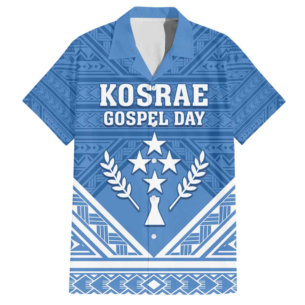 Personalised Kosrae State Gospel Day Hawaiian Shirt Simple Style LT05 Blue - Polynesian Pride