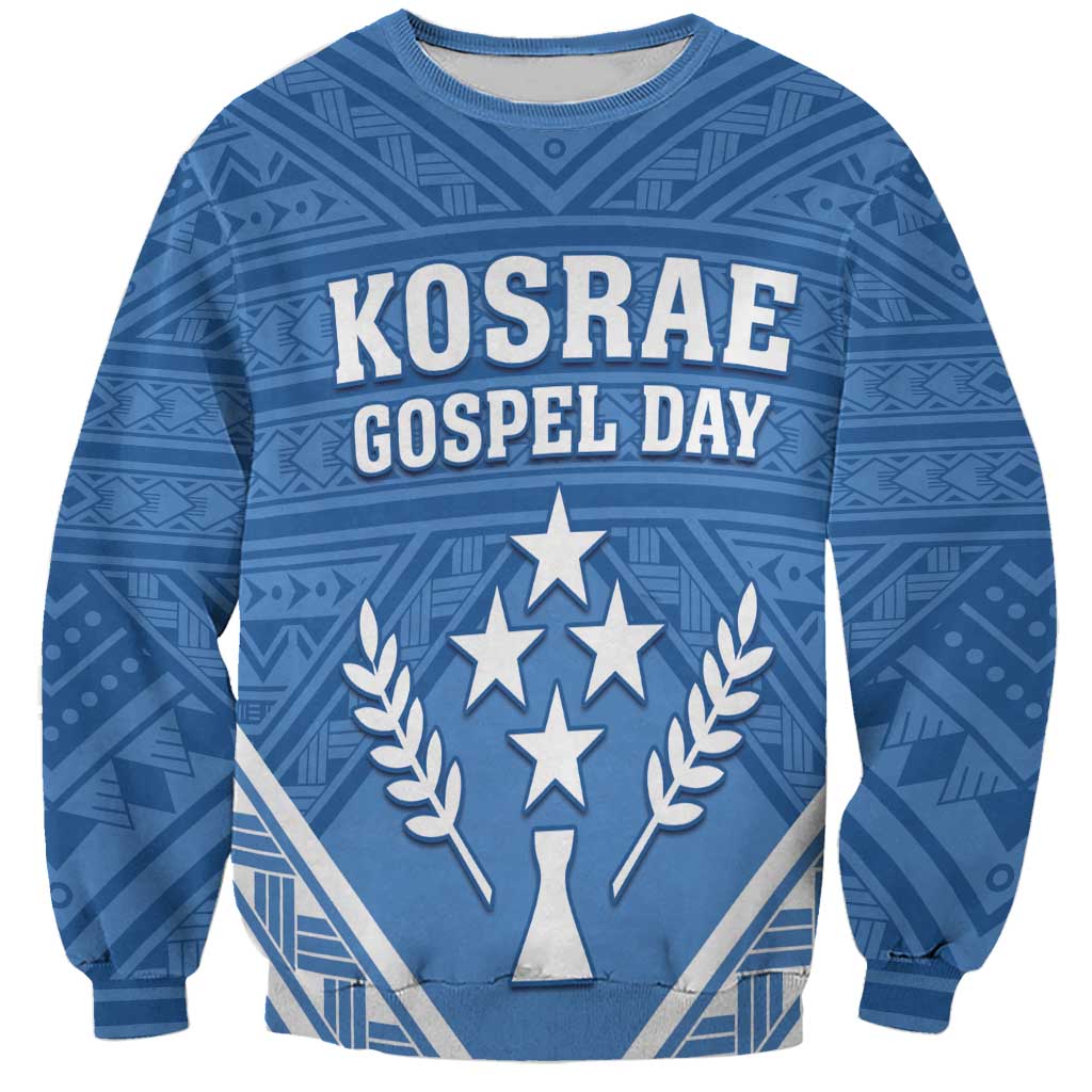 Personalised Kosrae State Gospel Day Sweatshirt Simple Style LT05 Unisex Blue - Polynesian Pride