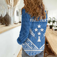 Personalised Kosrae State Gospel Day Women Casual Shirt Simple Style LT05 - Polynesian Pride