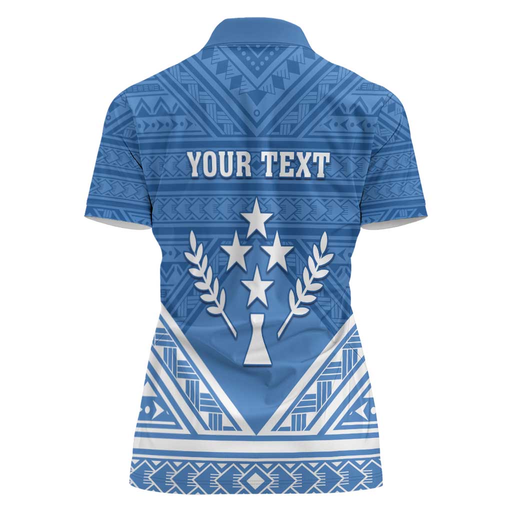 Personalised Kosrae State Gospel Day Women Polo Shirt Simple Style LT05 - Polynesian Pride