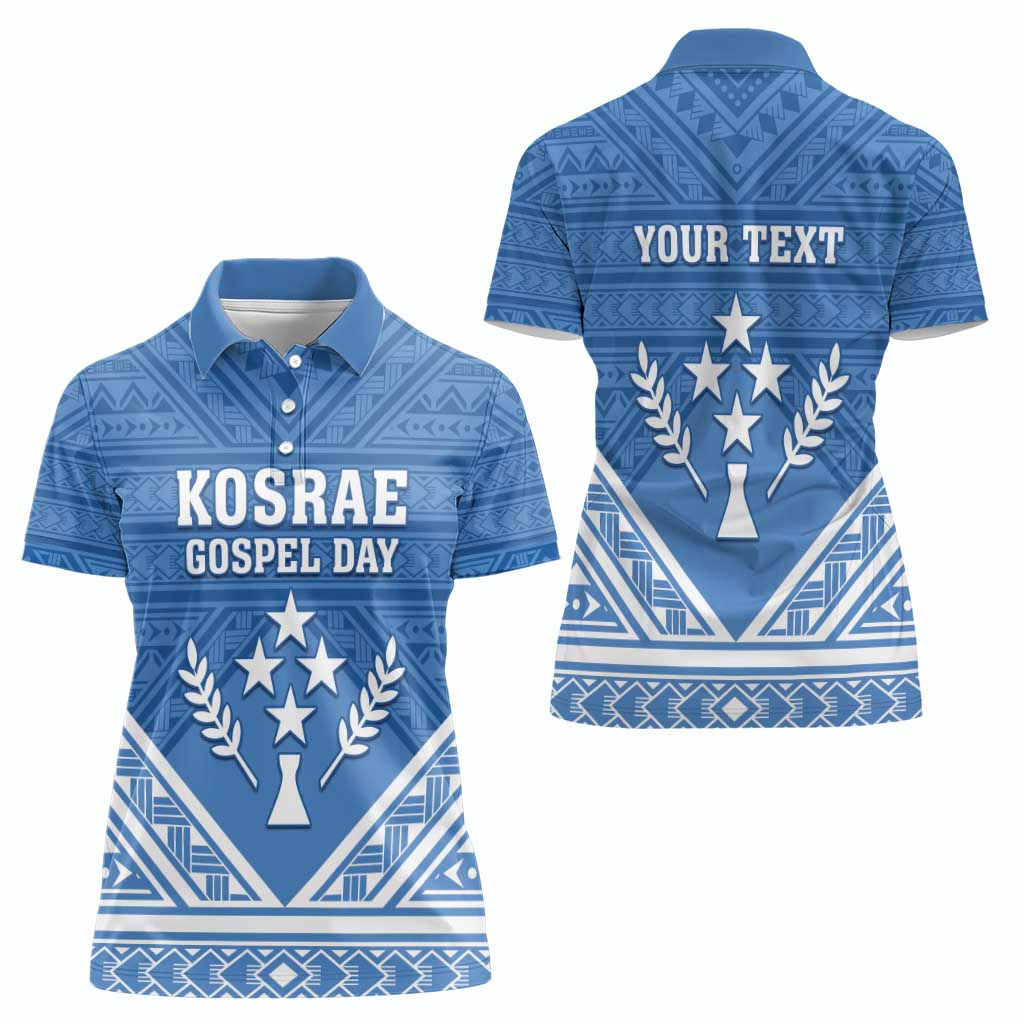 Personalised Kosrae State Gospel Day Women Polo Shirt Simple Style LT05 - Polynesian Pride