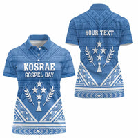 Personalised Kosrae State Gospel Day Women Polo Shirt Simple Style LT05 - Polynesian Pride