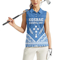 Personalised Kosrae State Gospel Day Women Sleeveless Polo Shirt Simple Style LT05 - Polynesian Pride