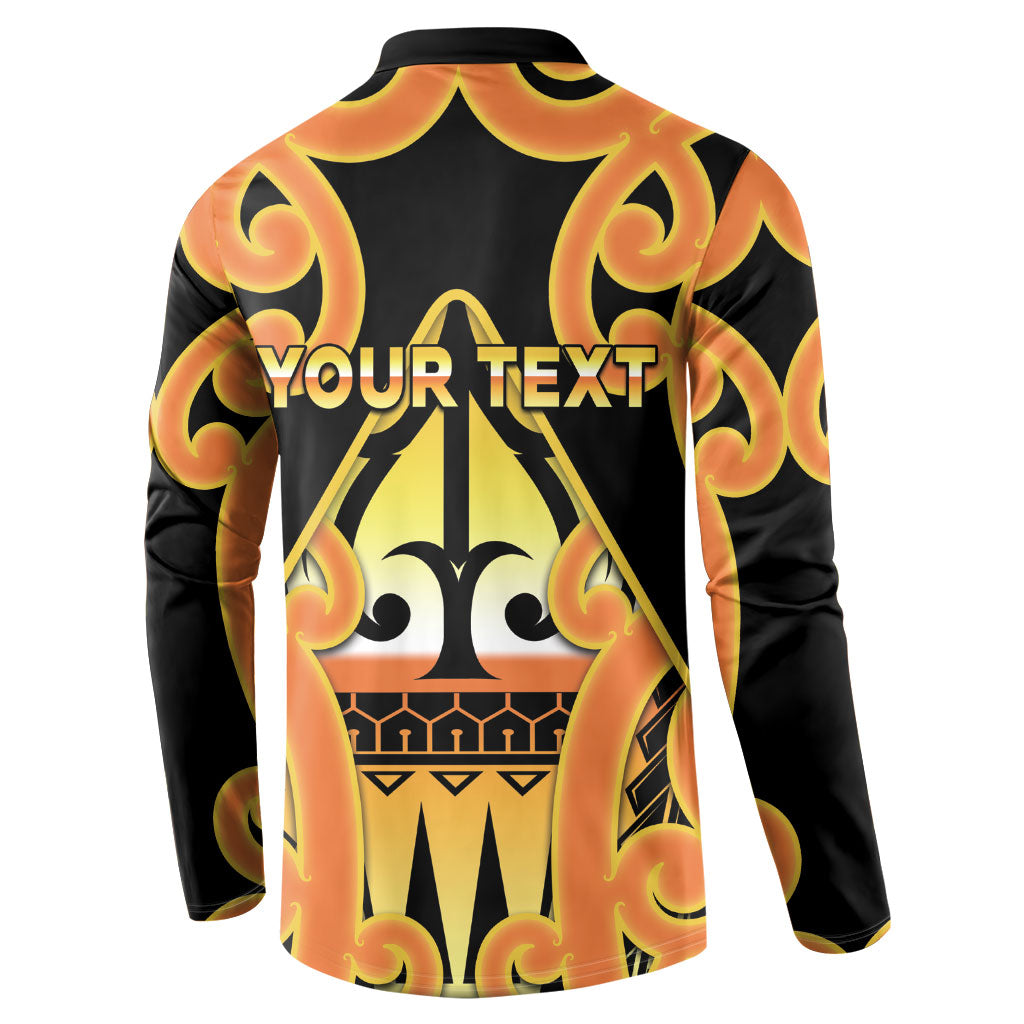 Personalised New Zealand Te Tairawhiti Button Sweatshirt Maori Koru Pattern LT05 - Polynesian Pride