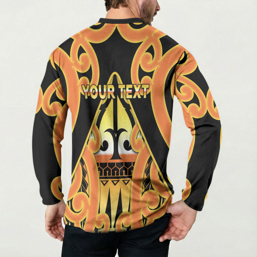 Personalised New Zealand Te Tairawhiti Button Sweatshirt Maori Koru Pattern LT05 - Polynesian Pride
