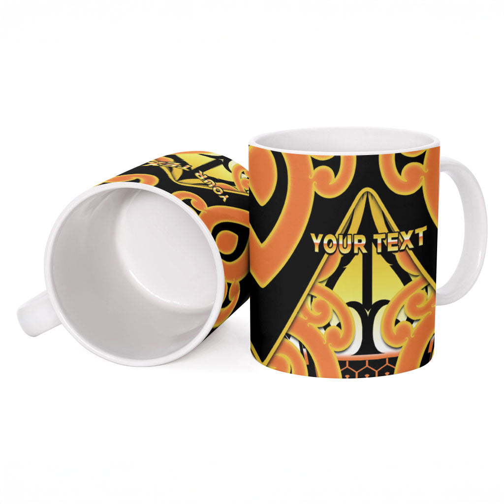 Personalised New Zealand Te Tairawhiti Ceramic Mug Maori Koru Pattern LT05 - Polynesian Pride