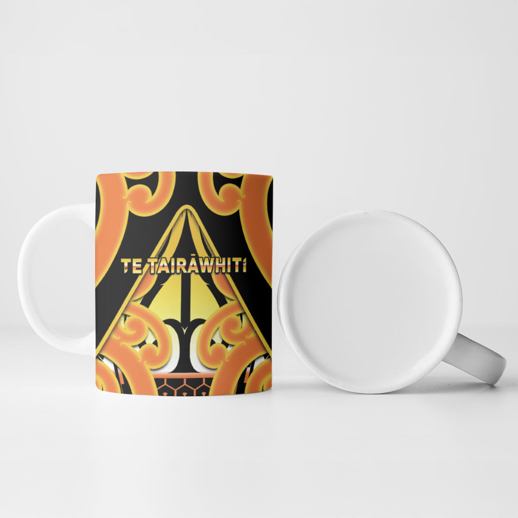 Personalised New Zealand Te Tairawhiti Ceramic Mug Maori Koru Pattern LT05 - Polynesian Pride