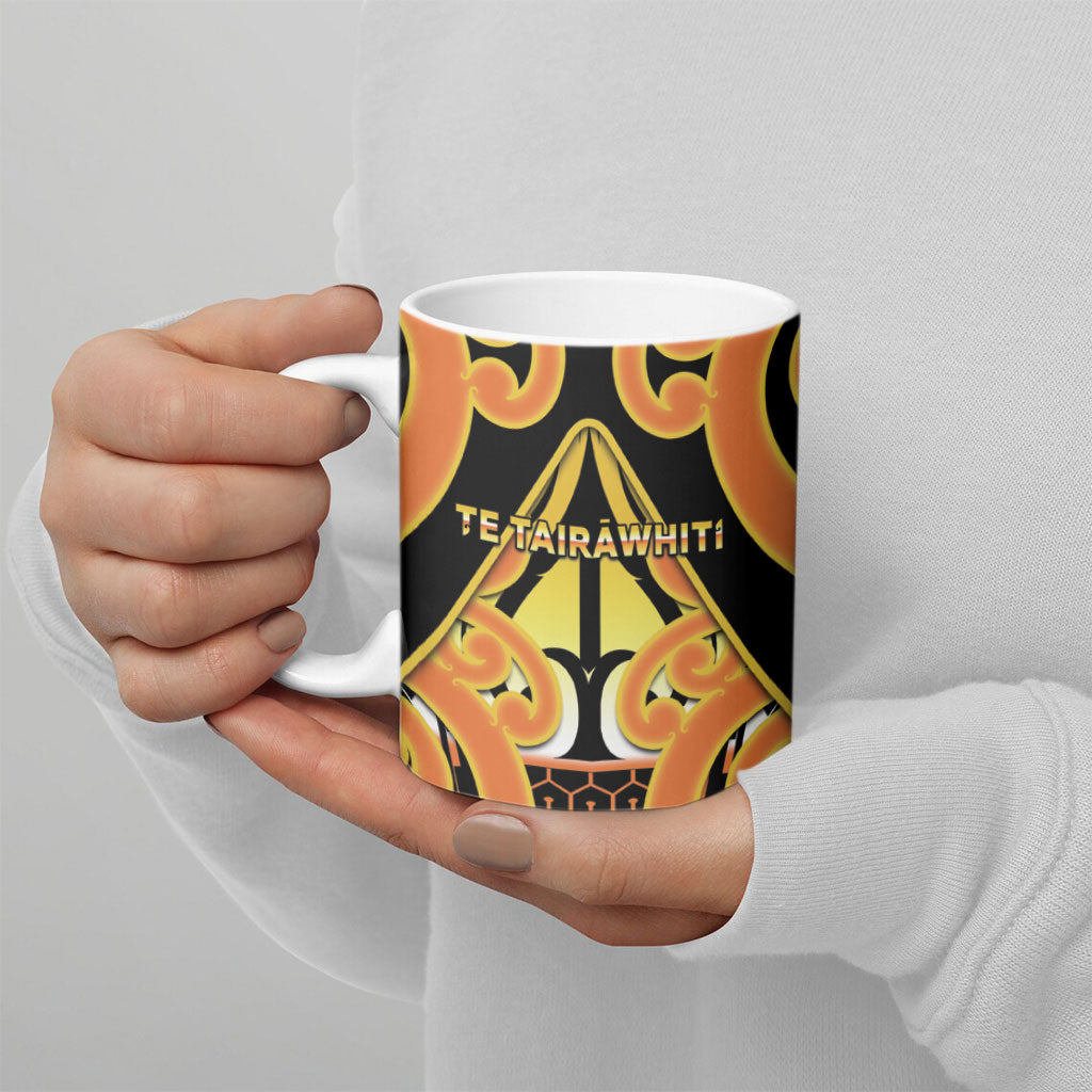 Personalised New Zealand Te Tairawhiti Ceramic Mug Maori Koru Pattern LT05 - Polynesian Pride
