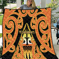 New Zealand Te Tairawhiti Quilt Maori Koru Pattern LT05 Orange - Polynesian Pride