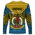 Vanuatu Sanma Province Long Sleeve Shirt Coat Of Arms And Namele Fern Polynesian Pattern LT05 - Polynesian Pride