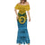 Personalized Vanuatu Sanma Province Mermaid Dress Coat Of Arms And Namele Fern Polynesian Pattern LT05 - Polynesian Pride