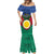 Personalized Vanuatu Shefa Province Mermaid Dress Coat Of Arms And Namele Fern Polynesian Pattern LT05 - Polynesian Pride