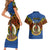 Vanuatu Tafea Province Couples Matching Short Sleeve Bodycon Dress and Hawaiian Shirt Coat Of Arms And Namele Fern Polynesian Pattern LT05 - Polynesian Pride