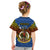 Vanuatu Tafea Province Kid T Shirt Coat Of Arms And Namele Fern Polynesian Pattern LT05 - Polynesian Pride